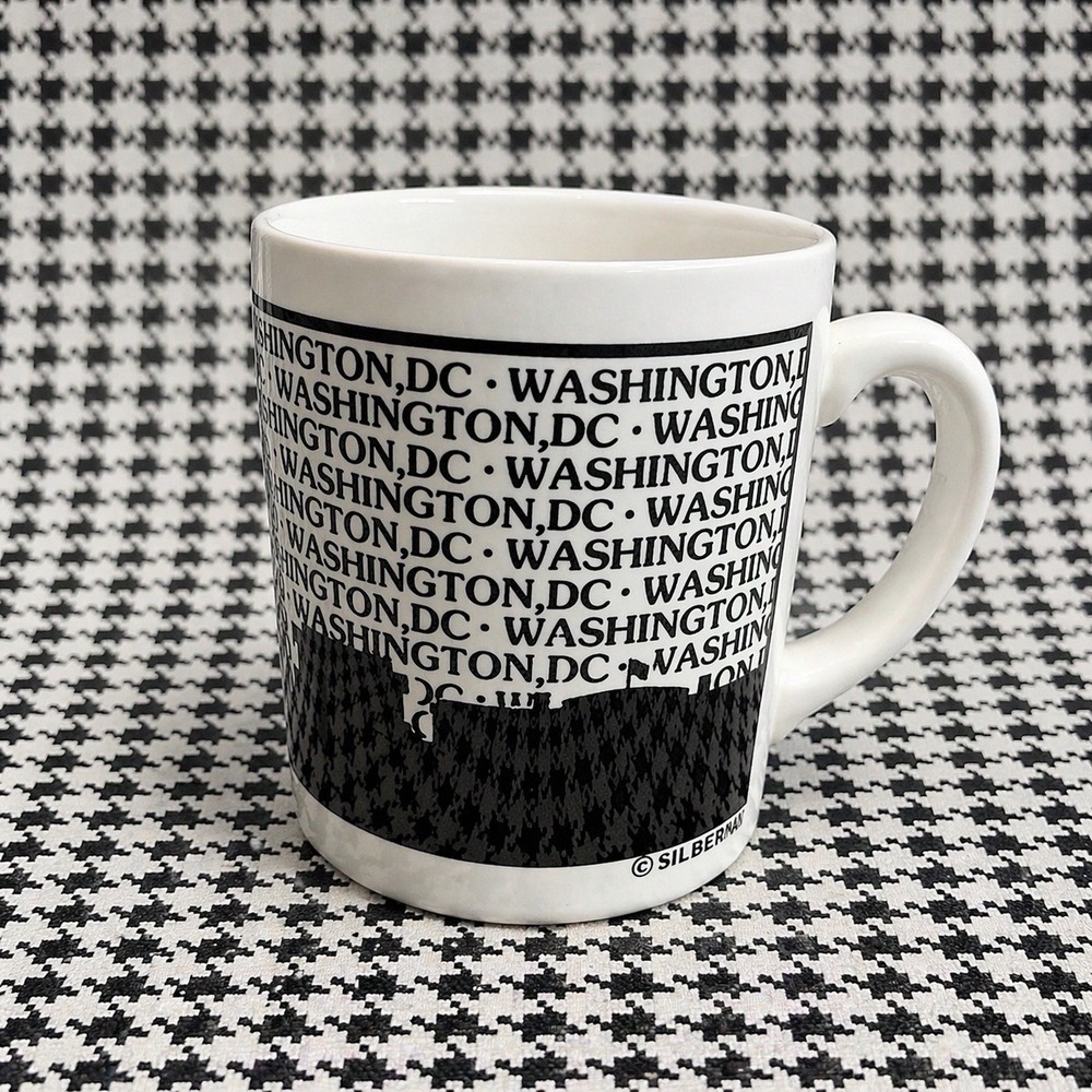 Washington D.C. Souvenir Travel VTG Coffee Tea Mug by Silberne‎ Monuments